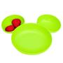 Imagem de Kit Alimentação do Mickey com Prato com Divisórias e Copo com Canudo e Orelhas