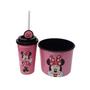 Imagem de Kit almofada porta pipoca infantil minnie mouse - disney