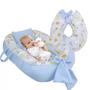 Imagem de Kit Almofada Travesseiro de Amamentar Com Ninho Redutor de Berço 2 Peças Unissex Enxoval do Bebê