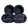 Imagem de Kit Alto Falante Hurricane Aurum A6T + A69Q 380w Rms Cor Preto e Dourado