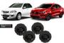 Imagem de Kit Alto Falante Jbl Fiat Siena Cronos 220wrms + Rádio Bt