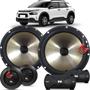 Imagem de Kit Alto Falantes Dianteiros Citroen C4 Cactus 2018 Até 2021 - Hurricane Platino Duas Vias 320w