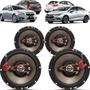 Imagem de Kit Alto Falantes Dianteiros e Traseiros Chevrolet Cruze 2013 até 2021 - Hurricane Platino 640w 