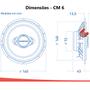 Imagem de Kit Alto Falantes Dianteiros e Traseiros Citroen C4 Lounge 2014 Até 2020 - Hurricane Class 520w 