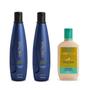 Imagem de Kit Aneethun Linha A 2 Shampoos 300ml + Creme Cachos 250ml