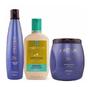 Imagem de Kit Aneethun Linha A - Shampoo 300ml + Máscara Cachos 500g + Creme De Silicone Cachos 250g