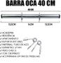 Imagem de Kit Anilhas Ferro 40kg + 2 Barras 40cm + 1 Barra 150cm + 1 W