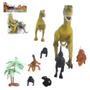 Imagem de Kit animal dinossauro de pvc dino world com acessorio 9 pecas