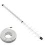 Imagem de Kit Antena de TV Digital Externa 16 Dbi HDTV UHF C/ Cabo 10m