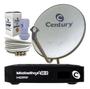 Imagem de Kit Antena Parabolica Digital Century 60 cm completa