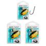 Imagem de Kit Anzol Pesca Crown Baitholder Black nº 6/0 Contém 3 Cartelas 15 Unidades