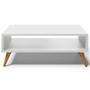 Imagem de Kit Aparador com Mesa de Centro Mônaco Pés Palito L03 Branco - Lyam Decor