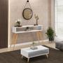 Imagem de Kit Aparador com Mesa de Centro Mônaco Pés Palito L03 Branco - Lyam Decor