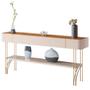 Imagem de Kit Aparador La Vie com Mesa de Centro Harmony B01 Off White Cinamomo - Lyam Decor