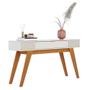 Imagem de Kit Aparador Para Sala De Estar Com Mesa De Centro Delta 01 Gaveta C04 Freijó Off White - Lyam Decor