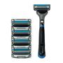 Imagem de Kit Aparelho de Barbear Barbeador The Razor 4 Lâminas Recarregável c/5 Recargas Dr Jones