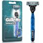 Imagem de Kit Aparelho de Barbear Gillette Mach3 Aqua Grip com 2 Refis