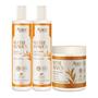 Imagem de Kit Ápice Nutri Waves Shampoo, Condicionador e Creme 500g