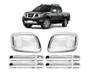 Imagem de Kit Aplique Cromado Maçaneta Retrovisor Nissan Frontier 2015