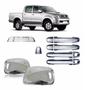 Imagem de Kit Aplique Cromado Maçaneta Retrovisor Traseira Hilux 2009