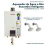 Imagem de KIT Aquecedor de Água a Gás LZ 1600DE GLP + Kit Instalação Lorenzetti 1/2' 40cm LZ1600DE-B22 GLP