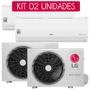 Imagem de Kit Ar-condicionado Split Hi-Wall LG Dual Inverter Compact 9.000 Btu/h Frio -  220V - 02 Unidades