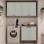 Imagem de Kit Área de Serviço com 3 Módulos com Portas Provençais para Lavanderia 100% Mdf