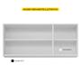 Imagem de Kit Área de Serviço e Lavanderia com 02 Armários Aéreo 120cm e 60cm 100% MDF Preto - Desk Design