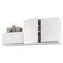 Imagem de Kit Área de Serviço e Lavanderia com 02 Armários Aéreo 80cm e 60cm 100% MDF Branco - Abmaza
