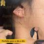 Imagem de Kit Argola Ouro 18k Hexagonal 1 e 2 Furo Brinco Feminino