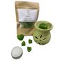 Imagem de Kit Aromatizador Rechaud + Wax Melts + Vela Rechaud Lar Fresh - Verde