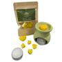 Imagem de Kit Aromatizador Rechaud + Wax Melts + Vela Rechaud Lar Fresh - Verde