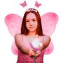 Imagem de Kit Asa De Borboleta E Fada Vara E Tiara Primavera Carnaval Varinha Asinha Sainha Arquinho Brincar Meninas Crianças Top