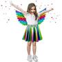 Imagem de Kit Asa De Deusa E Fada Festas Primavera Carnaval Original Brilhante Meninas Infantil Crianças Original Asinha
