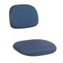 Imagem de Kit Assento e encosto tapecado conjunto secretaria ponta caida para cadeira de escritorio Azul