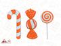 Imagem de Kit Atacadista 15 Peças de Doces Enfeites de Natal de 15 cm - Decoração de Pendurar.