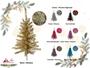 Imagem de Kit Atacadista com 5 Pinheirinhos de 90 cm Para Decoração Natalina -  Árvore Colorida de Natal.