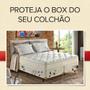 Imagem de Kit Atacado 3pçs para Revenda Queen Size Saia Fit Box Liso Preto