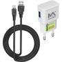 Imagem de Kit Atacado Carregadores Com 10 Peças De Fonte Usb Bivolt Turbo E 10 Cabo V8 Resistente 