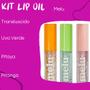 Imagem de Kit Atacado Gloss Lip Oil Hidratante Labial Melu Ruby Rose