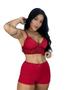 Imagem de Kit Até 5 Short Doll Lara Liso Tecido Suave Romantic com Renda e Modelagem Leve