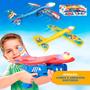 Imagem de Kit Avião c/ Lançador Led Bola de Futebol Brinquedo Infantil