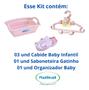 Imagem de Kit Baby Organizador Cabide E Saboneteira Plastibrasil