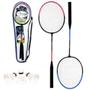 Imagem de Kit Badminton Com 2 Raquetes + 3 Petecas + Bolsa 2024