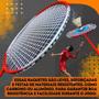 Imagem de Kit Badminton Com 2 Raquetes + 3 Petecas + Bolsa Qualidade