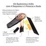 Imagem de Kit Badminton com 4 Raquetes 3 Petecas e Rede   Vollo
