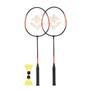 Imagem de Kit Badminton Completo C/2 Raquetes 2 Petecas de Nylon Vollo