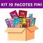 Imagem de Kit Bala Fini com 10 Pacotes Sabores Variados Envio Imediato  Fini Tubes e Fini Chicle