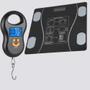 Imagem de Kit Balança Digital 50kg com Gancho, Balança Corporal com Bioimpedância e Bluetooth  Precisão, Conforto e Controle de Peso com Aplicativo