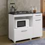 Imagem de Kit Balcão 2 Porta Basculante Violeta Mais Cooktop Fogão Chamalux 5 Bocas Bivolt